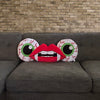 bloodshot eyeball pillow with creep cute details halloween home decor weirdcore goth decor unique gifts for all halloween pop culture lovers