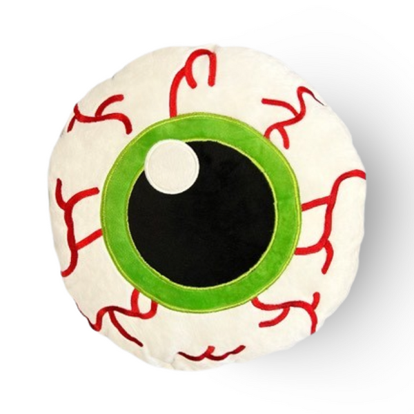 bloodshot eyeball pillow with creep cute details halloween home decor weirdcore goth decor unique gifts for all halloween pop culture lovers