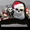 creepmas spooky christmas plush & pillow collection santa skeleton print blanket santa skeleton pillow skeleton plush toy