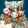 gingerdead collection gingerdead bat plush gingerdead man plush gingerdead reindeer plush gingerdead print blanket throw and pillow