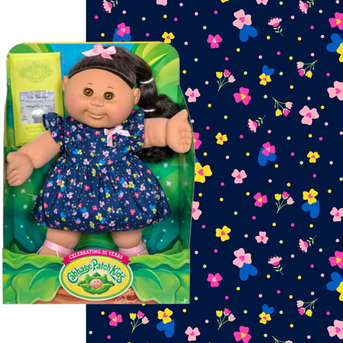 MaterialJill soft goods design studio specializing in plush toys & costume design. cabbage patch dolls custom textile print for plush doll clothing