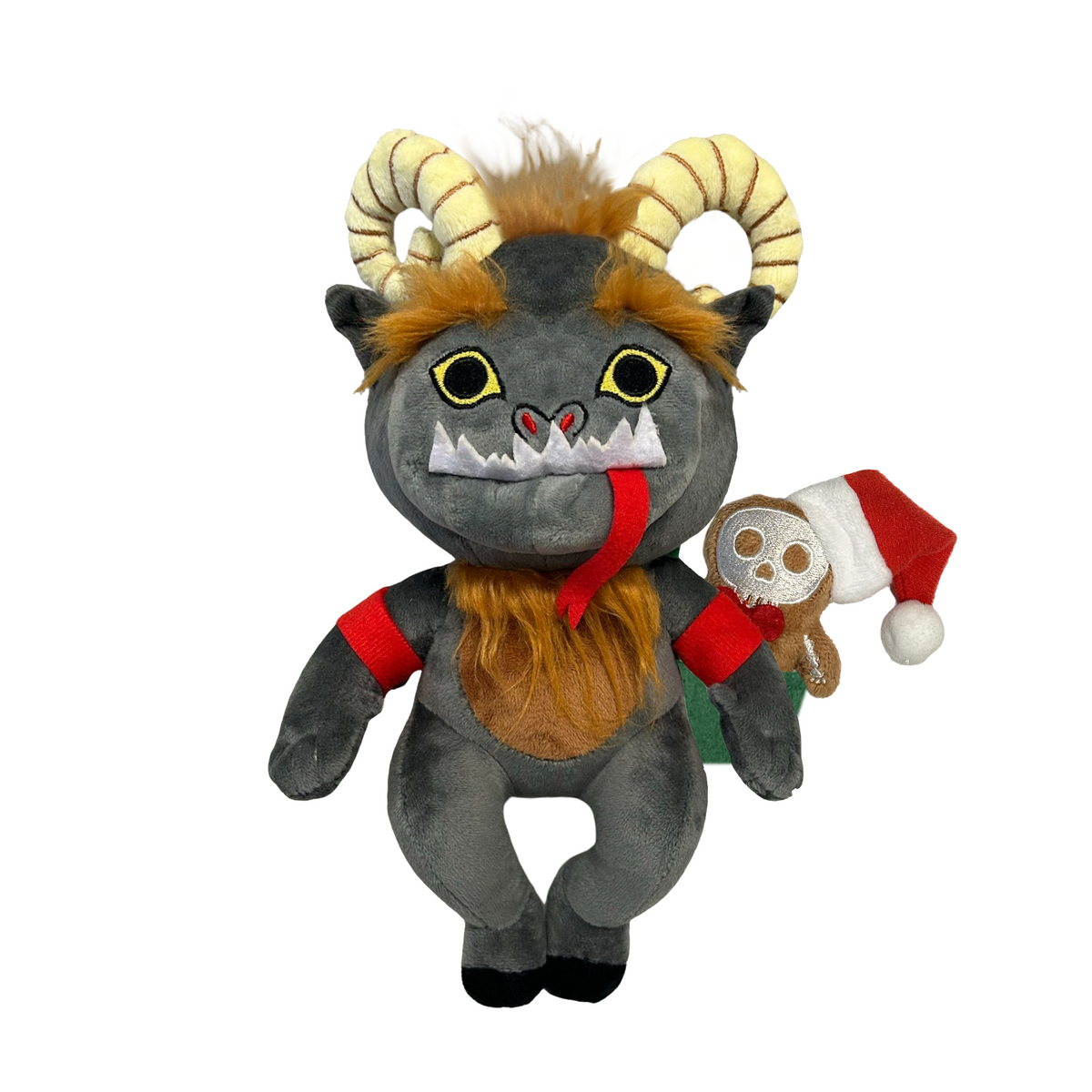 ぐんぐん岩 1㎏クリスマスsale中です。 Krampus 10” Plush with Mini GingerDead Man – MaterialJill